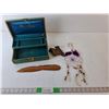 Image 1 : Jewelry Box, Dreamcatcher, Decorative Wooden Knife, Dolphin Ornament