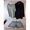 Image 1 : (2) Women's Shirts- 3X & Reitman's Shorts- 36