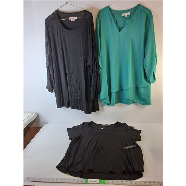 (3) Women's Shirts- Approx. 3X