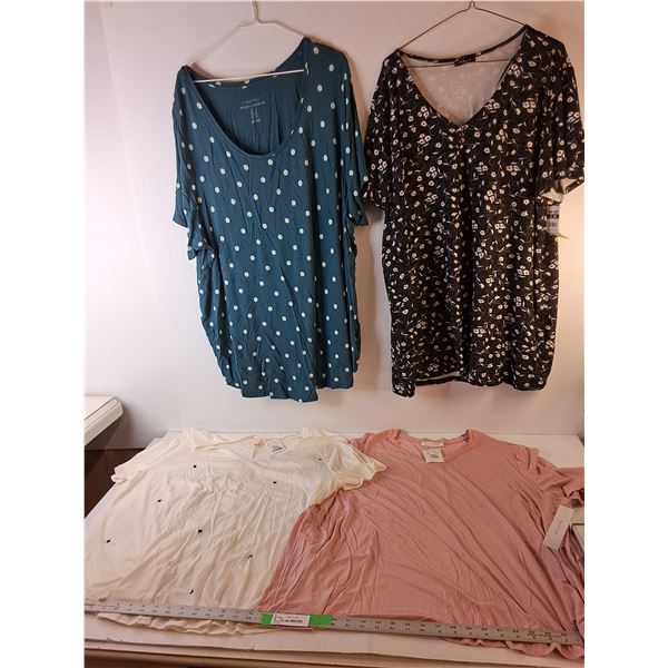 (4) Women's Tshirts- 3X/4X