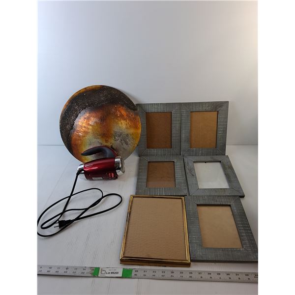 (6) Photo Frames- As Is, Betty Crocker Mixer- Powers On/No Whisks, Misc.