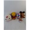 Image 2 : (7) Stuffies 2 with Sound Effects- As Is/May Need Batteries, Ty Beanie, Misc.