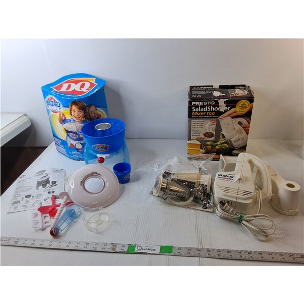 Presto Salad Shooter- Powers On & DQ Blizzard Maker- As Is