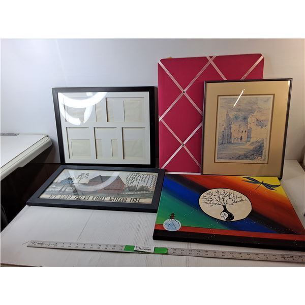 Indigenous Artwork, Photo Frame, Misc. Up to 21" x 18", Pickup Preferred