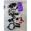 Image 2 : Electronics Lot- Untested; Vtech Home Phone, Phaser Door Alarm, Multi USB Charger, Misc.