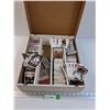 Image 1 : Hockey Trading Cards in Organizer Storage Box - Various