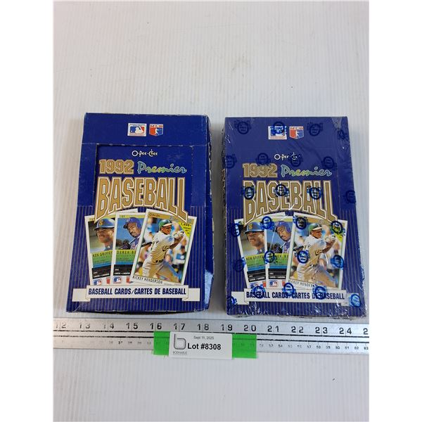 (2) OPC 1992 Baseball Trading Card Set in Original Boxes