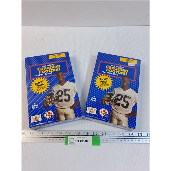 (2) Canadian Football Trading Cards Sets - Appears Sealed