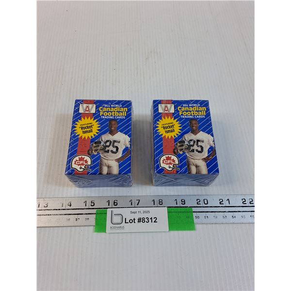 (2) Canadian Football Trading Card Sets - Appears Sealed