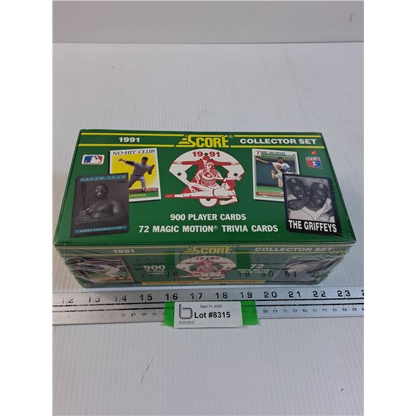 Score 1991 MLB Baseball Trading Card Set - Appears Sealed