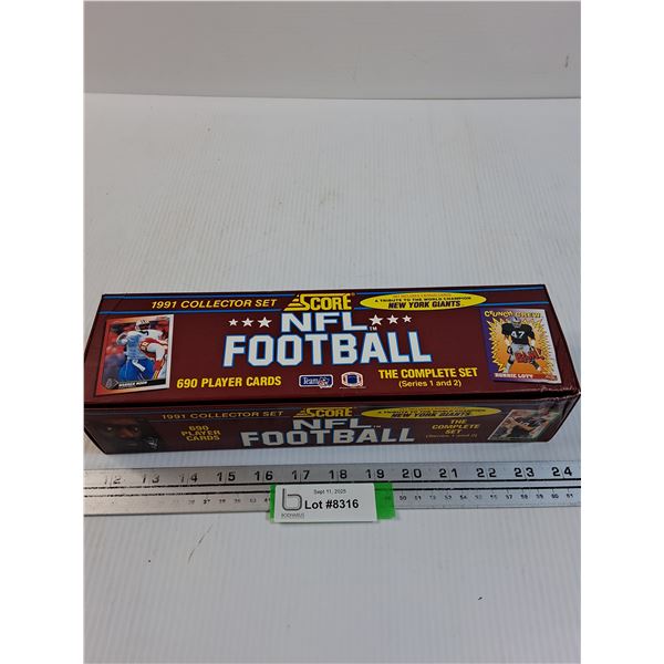 Score NFL 1991 Football Trading Card Set