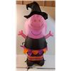 Image 1 : Peppa Pig Halloween Witch Inflatable - Works - 45" Tall When Inflated
