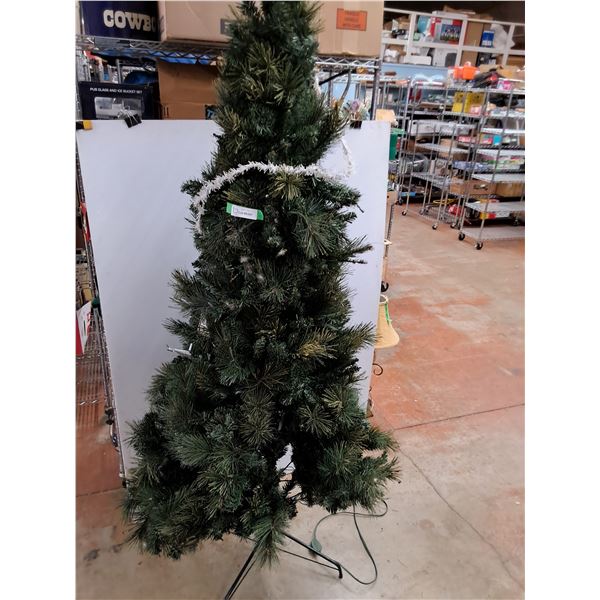 * Electrified 3-Piece Christmas Tree with Stand - Approx 7' High Assembled - Consignor States Workin
