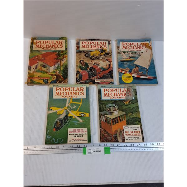 (5) Vintage Popular Mechanics Magazine Books