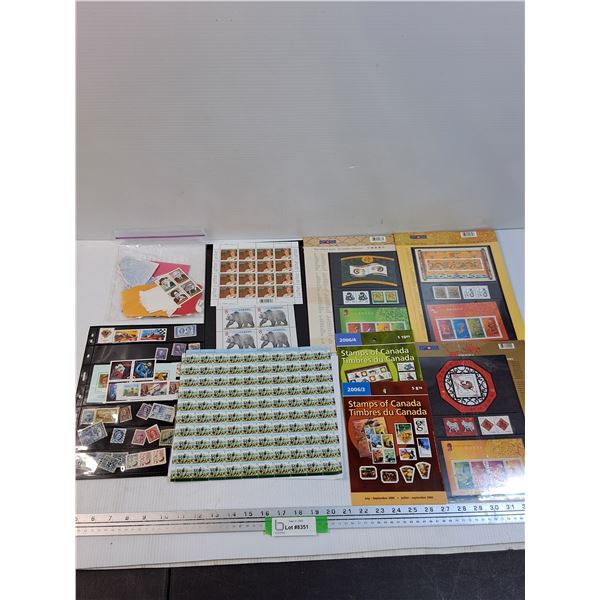 (9) Booklets & Collections of Stamps: Snake, Horse, Bear, Royalty, Misc