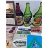Image 3 : (13) Retro & Vintage Calendars (Assorted), (3) Alcohol Plastic Advertisments - 16" Tall
