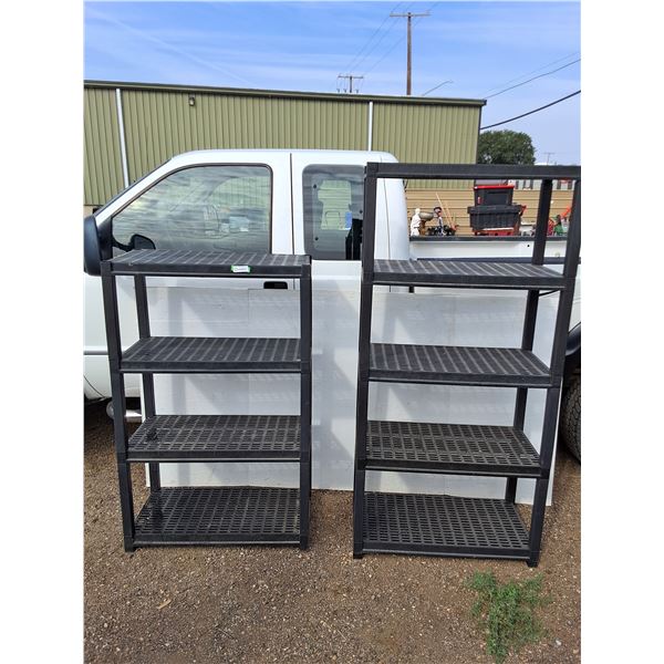 ** 4 Tier & 5 Tier Shelving Units 75" x 36" x 17", Cannot Ship