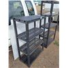 Image 5 : ** 4 Tier & 5 Tier Shelving Units 75" x 36" x 17", Cannot Ship