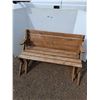 Image 1 : ** Wooden Picnic Table/Bench 54" x 21" x 33", Cannot Ship