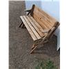 Image 2 : ** Wooden Picnic Table/Bench 54" x 21" x 33", Cannot Ship