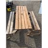 Image 3 : ** Wooden Picnic Table/Bench 54" x 21" x 33", Cannot Ship