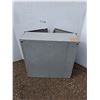 Image 4 : ** Metal Cabinet with Shelves 30" x 10" x 30", Cannot Ship
