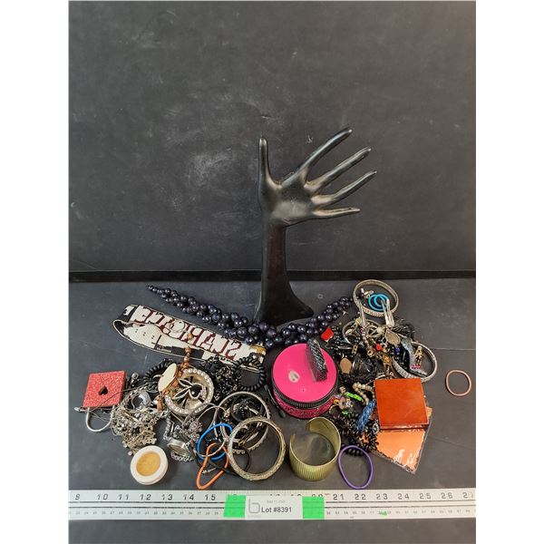 Jewelry Display Stand, Various Jewelry - Earrings, Bracelets, Necklaces