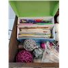 Image 2 : Various Christmas Ornaments, Wish Cards, Decorative Wooden Chest 12" x 20" x 14", Cannot Ship