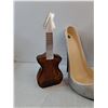 Image 2 : Guitar Bottle, High Heel Decoration, (2) Dragon Figurine, Blue Bowl,