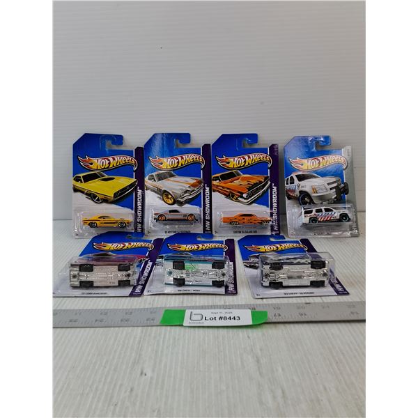 (7) Variety Of Hot Wheels Cars- 66 Chevy Nova, 72 Ford Ranchero