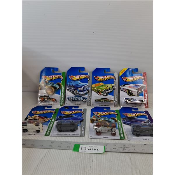 (8) Variety Of Hot Wheels- Hammer Down, 92 BMW M3, Ford F-150
