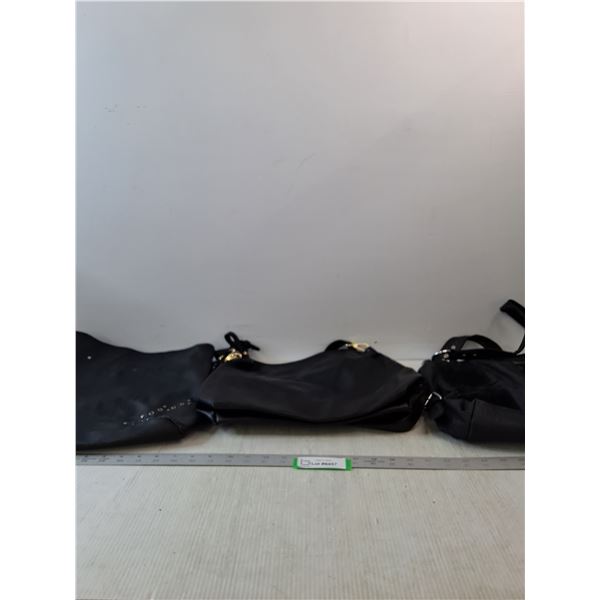 (3) Black Purses