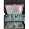 Image 2 : Vintage Jewelry Box, Crosses, Necklace Pendants, Bracelets, Earrings, Rings, Cufflinks