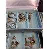 Image 6 : Vintage Jewelry Box, Crosses, Necklace Pendants, Bracelets, Earrings, Rings, Cufflinks