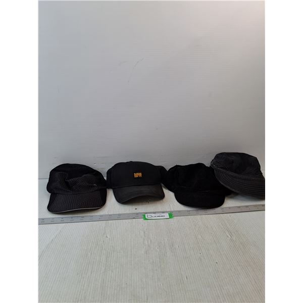 Lululemon Hat, G-Star Hat, (2) Plain Black Hats