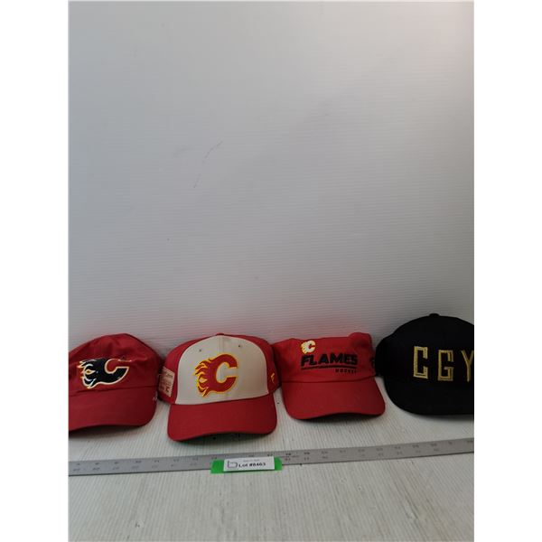 (3) Calgary Flames Hats & CGY Hat