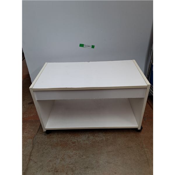 *Rolling/Wheeled Compressed Wood TV Stand 27" x 14" x 17", Cannot Ship