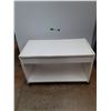 Image 1 : *Rolling/Wheeled Compressed Wood TV Stand 27" x 14" x 17", Cannot Ship