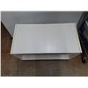 Image 2 : *Rolling/Wheeled Compressed Wood TV Stand 27" x 14" x 17", Cannot Ship