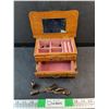 Image 1 : Vintage Wooden Jewelry Box, Bracelet, Ring, Earrings