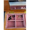 Image 3 : Vintage Wooden Jewelry Box, Bracelet, Ring, Earrings