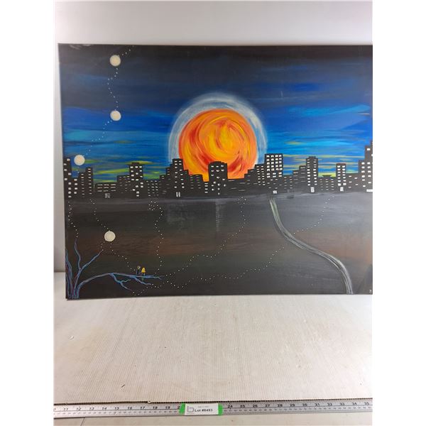 *Sunset Painting 32"x40" -  PICK UP ONLY