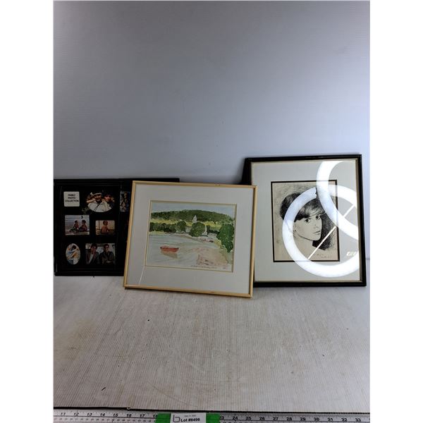 (3) Picture Frames (Up To 16"x17")