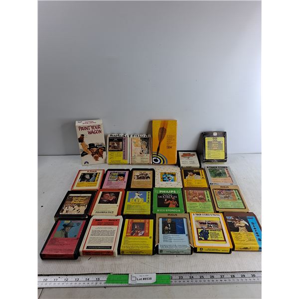 (21) 8 Track, Elvis (2) VHS Tapes, IBM