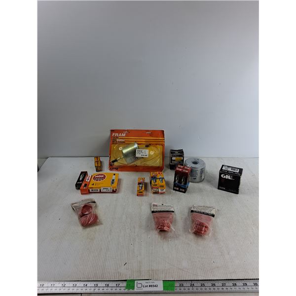(15) Spark Plugs, Fram Fuel Filter, Miscellaneous