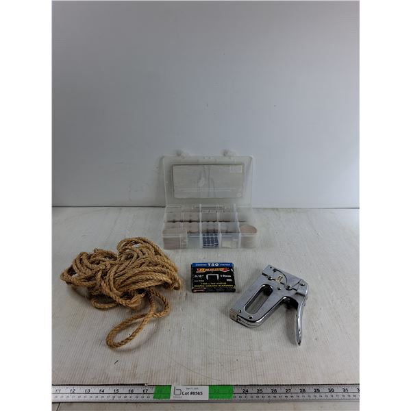 Felt Pad Kit for Chair/Table Feet, Staple Gun, Misc