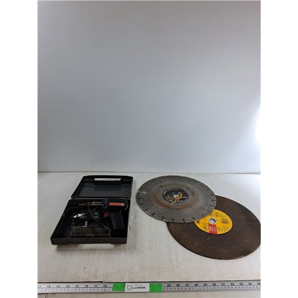 14' Saw Blades, Wood Burning Gun