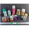Image 1 : Various Chemicals/Sprays - Zippo Lighter Fluid, Glitter Spray, Gel Stain - Cannot Ship