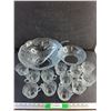 Image 1 : Glass Punch Bowl, Ladle, Bowl, Cups  -  PICK UP