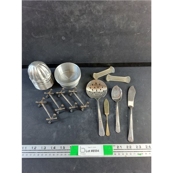 Knife Rests, (15) Mini Bundt Pans, Charcuterie Utensils